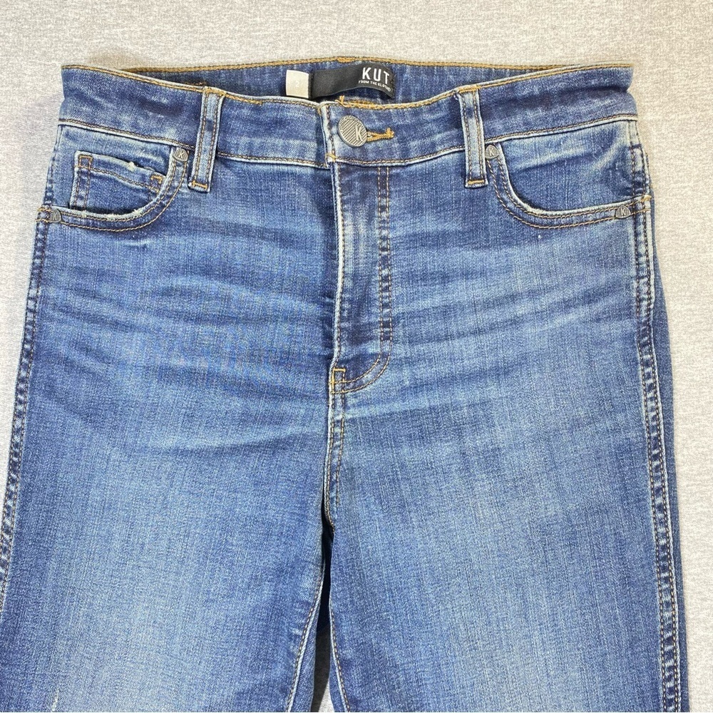 KUT From The Kloth Jeans Womens 2 Connie Fab AB Hi Rise Ankle Skinny Raw Hem - Picture 3 of 14